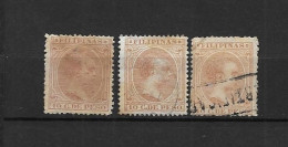 LOTE 2174 D /// (C030) FILIPINAS 1894  EDIFIL Nº:114 X3   CASTAÑO CLARO     ¡¡¡ OFERTA - LIQUIDATION - JE LIQUIDE !!! - Philipines