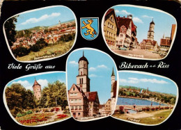 73900184 Biberach  Riss Panorama Marktplatz Stadtgarten St Martins Kirche Freiba - Biberach