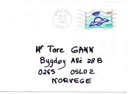 77792 - Frankreich - 1989 - 3,60F Posthochschule EF A Bf LE CRES -> Norwegen - Briefe U. Dokumente
