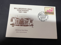 28-4-2024 (3 Z 19) Australia FDC - 1981 - Centenary Of Millmerran (QLD) 5 Covers - Ersttagsbelege (FDC)