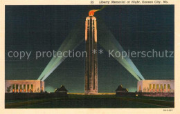 73508235 Kansas_City_Missouri Liberty Memorial At Night - Other & Unclassified