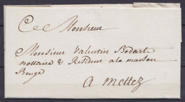 L. Datée 12 Juillet 1781 De LIEGE Pour Notaire à METTEZ - Par Messager : Voir Note Au Dos "par Devillers Messager / Et U - 1714-1794 (Oesterreichische Niederlande)