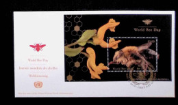 CL, FDC, Premier Jour, Block, United Nations, Nations Unis, NY, New York, World Bee Day, May 20, 2019 - Lettres & Documents