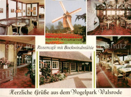 73779119 Walsrode Lueneburger Heide Rosencafe Mit Bockwindmuehle Gastraeume  Wal - Walsrode
