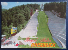 CPM CARTE POSTALE LE TREMPLIN OLYMPIQUE DE SAUT A SKI DU BERGISEL   ( INNSBRUCK - AUTRICHE  ) - Olympische Spiele