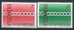 Luxembourg YT 774-775 Neuf Sans Charnière XX MNH Europa 1971 - Ongebruikt