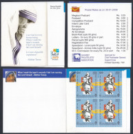 Inde India 2009 Mint Stamp Booklet Stamp Festival, Mother Teresa, Social Reformer, Leprosy Day, Christian Missionary - Altri & Non Classificati