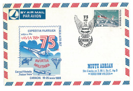 COV 67 - 326 AIRPLANE, Romania - Cover - Used - 1988 - Brieven En Documenten