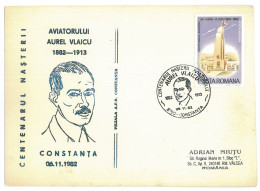 COV 67 - 332 AIRPLANE, Romania - Cover - Used - 1982 - Lettres & Documents