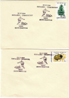 COV 67 - 1 RUGBY, Romania - 2 Covers - Used - 1996 - Covers & Documents