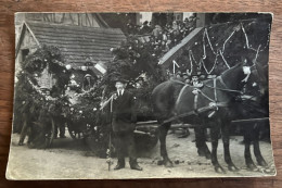 Carte Photo - Griesbach L'arrivée Des Cloches - Région Gundershoffen - Niederbronn Les Bains