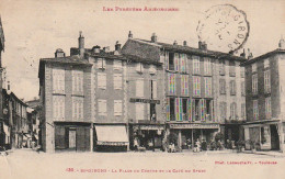 ALnw 12-(09) ST GIRONS - LA PLACE DU CENTRE ET LE CAFE DU SPORT - ANIMATION - 2 SCANS - Saint Girons