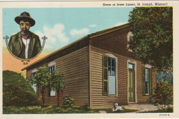 BE Nw2 - HOME OF JESSE JAMES , ST. JOSEPH , MISSOURI - 2 SCANS - St Joseph