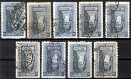 Turkey / Türkei 1926 ⁕ Sakarya Canyon (Sakarya-Schlucht)  2 ½ Ghr. Mi.847 ⁕ 9v Used - Used Stamps
