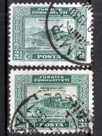 Turkey / Türkei 1930 ⁕ Railroad Bridge 2 ½ Ghr. Mi.896 ⁕ 2v Used - Used Stamps