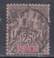 Sénégal  N° 15 O  Type Groupe : 25 C. Noir Sur Rose Oblitération Moyenne,  SinonTB - Used Stamps
