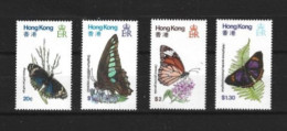 TIMBRES SERIE PAPILLON ANNEE 1979 NEUF** N° 380- 383 SYTANLEY GIBBONS - Collections, Lots & Series