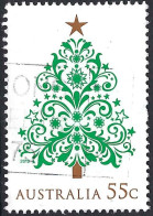 AUSTRALIA 2013 55c Multicoloured, Christmas-Christmas Tree FU - Used Stamps