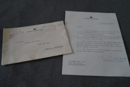 Courrier Original Du Palais Royal,service De La Reine Elisabeth 1955 - Royal Families