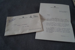 Courrier Original Du Palais Royal,service De La Reine Elisabeth 1957 - Familles Royales