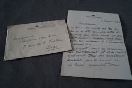 Courrier Original Du Palais Royal,1944,signé - Koninklijke Families