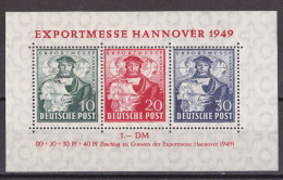 All. Besetzung 1949 - Mi.Nr. Block 1 - Postfrisch MNH - Ungebraucht