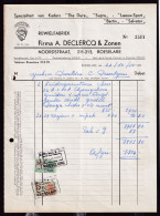 DDGG 092 - VELO/RIJWIEL - ROESELARE Rijwiekfabriek Declercq § Zonen - Faktuur 1955 Met Fiskale Zegels (Firmastempel) - Transporte