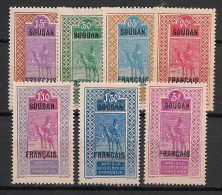 SOUDAN - 1927-30 - N°YT. 53 à 59 - Série Complète - Neuf Luxe ** / MNH / Postfrisch - Unused Stamps