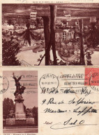 Vichy - Carte Lettre Avec Photos Du Casino Et Monument De La République - Kartenbriefe