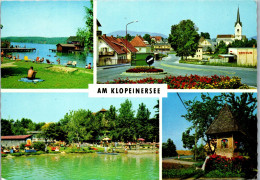 49465 - Kärnten - Klopeinersee , Badestrand , Mehrbildkarte - Gelaufen 1970 - Klopeinersee-Orte