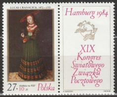 Polen 1984 Michel Nr.2920 O Gestempelt Weltpostkongress UPU Hamburg ( C 7) Versandkosten 1,00€-1,20€ - Gebraucht