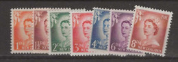 1955 MNH New Zealand Mi 354-59, 388 Postfris** - Neufs