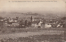 DE 14 -(38) LA COTE SAINT ANDRE  -  VUE GENERALE , PRISE DE L ' INTERIEUR DES VIGNES  -  2 SCANS - La Côte-Saint-André