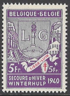 BELGIUM - 1941  - MNH/**  -  COB 555 V1 B RUSSE -  Lot 26012 - 1931-1960