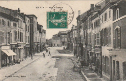 FI 11 -(55) ETAIN  -  RUE NATIONALE  - ANIMATION -  COMMERCES - EDIT. DAUCHY , ETAIN  - 2 SCANS - Etain