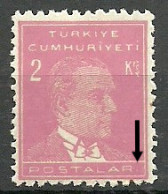 Turkey; 1955 9th Ataturk Issue 2 K. ERROR "POSTALAR Instead Of POSTALARI" - Ungebraucht