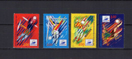 France 1997 Football Soccer World Cup Set Of 4 MNH - 1998 – France