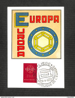 BELGIQUE - BELGIE - Carte MAXIMUM 1959 - EUROPA - LIEGE - 1951-1960