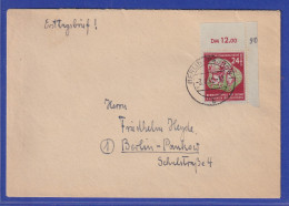 DDR 1951 Festspiele Mi.-Nr. 290 Eckrandstück Als EF Auf FDC, O BERLIN - PANKOW - Sonstige & Ohne Zuordnung