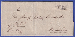 Preußen Vorphila-Brief Mit Zweizeiler MEWE, 1820er Jahre - Autres & Non Classés