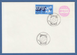 Brasilien FRAMA Sonder-ATM UPU 1979 Wert 00,50 Cr$ Auf Beleg M. Sonder-O 21.9.79 - Franking Labels