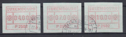 Luxemburg ATM P2502 Tastensatz 4-7-10 Gestempelt - Vignettes D'affranchissement