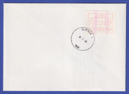 Belgien FRAMA-ATM P3016 Mit Zwei ENDSTREIFEN Auf FDC Kortrijk 31.1.83 - Autres & Non Classés