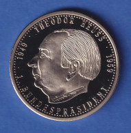  Medaille Deutschland 1997 Bundespräsident Theodor Heuss - Autres & Non Classés