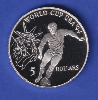Silbermünze Niue (Savage Island) 1991 Fußball-WM USA  5 Dollars, 10g Ag500 - Other - Oceania