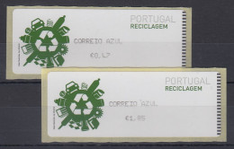 Portugal 2009 ATM Recycling Monétel Mi.-Nr. 67 Satz AZUL 47-185 **  - Timbres De Distributeurs [ATM]