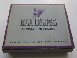 BOITE VIDE POUR 100 CIGARETTES GAULOISES CAPORAL ORDINAIRE REGIE FRANCAISE DES TABACS MANUFACTURES DE L ETAT - Porta Sigarette (vuoti)