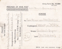 Kriegsgefangenenpost Flieger-Oberstabsingenieur 1946 Von Zedelgem Nach Ladekopp - Prisoners Of War Mail