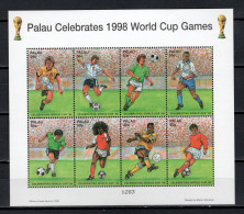 Palau 1998 Football Soccer World Cup Sheetlet MNH - 1998 – France