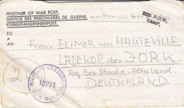 Kriegsgefangenenpost Flieger-Oberstabsingenieur 1946 Von Zedelgem Nach Ladekop - Prisoners Of War Mail